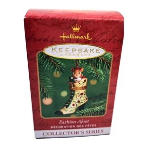 Vtg Y2K‎ 2001 Hallmark Keepsake Ornament Fashion Afoot Collector's Series